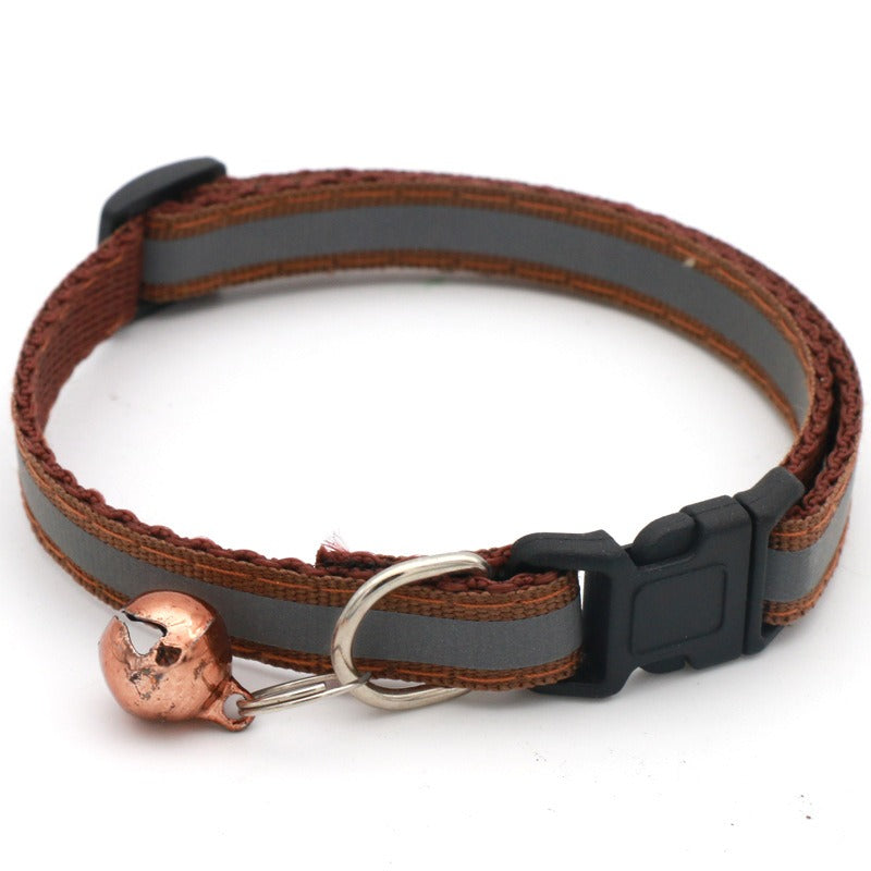 Reflective Pet Collar with Bell