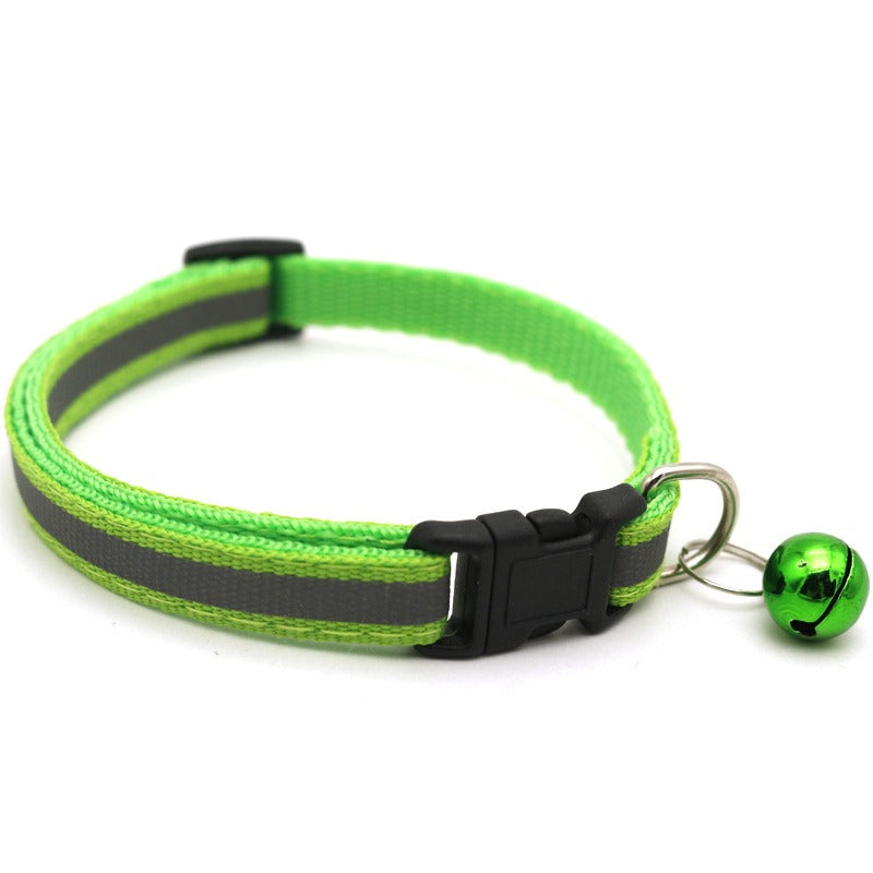 Reflective Pet Collar with Bell