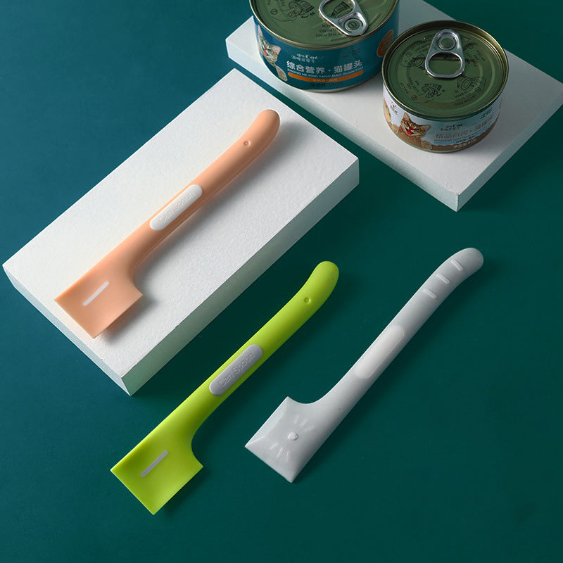 带开罐器的长柄宠物食品勺