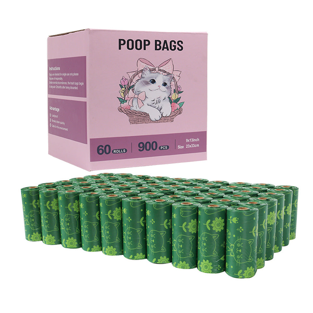 60 Rolls of Biodegradable Dog Poop Bags (Lemon Scented)