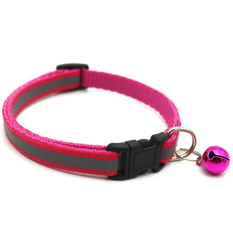 Reflective Pet Collar with Bell