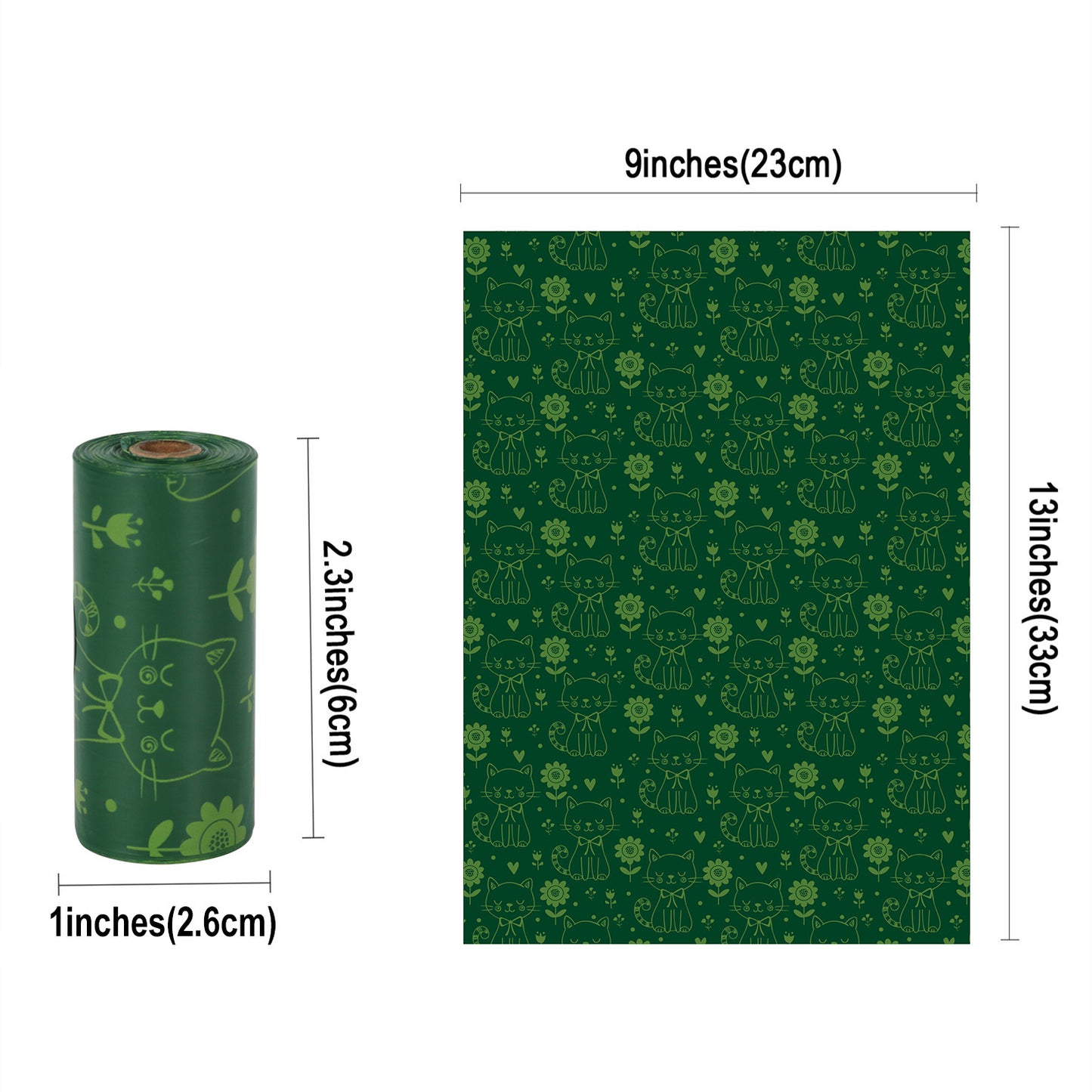 60 Rolls of Biodegradable Dog Poop Bags (Lemon Scented)