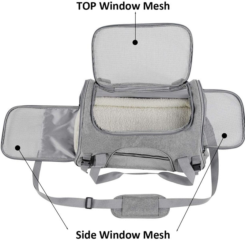 Portable Breathable Pet Bag (Backpack & Crossbody)