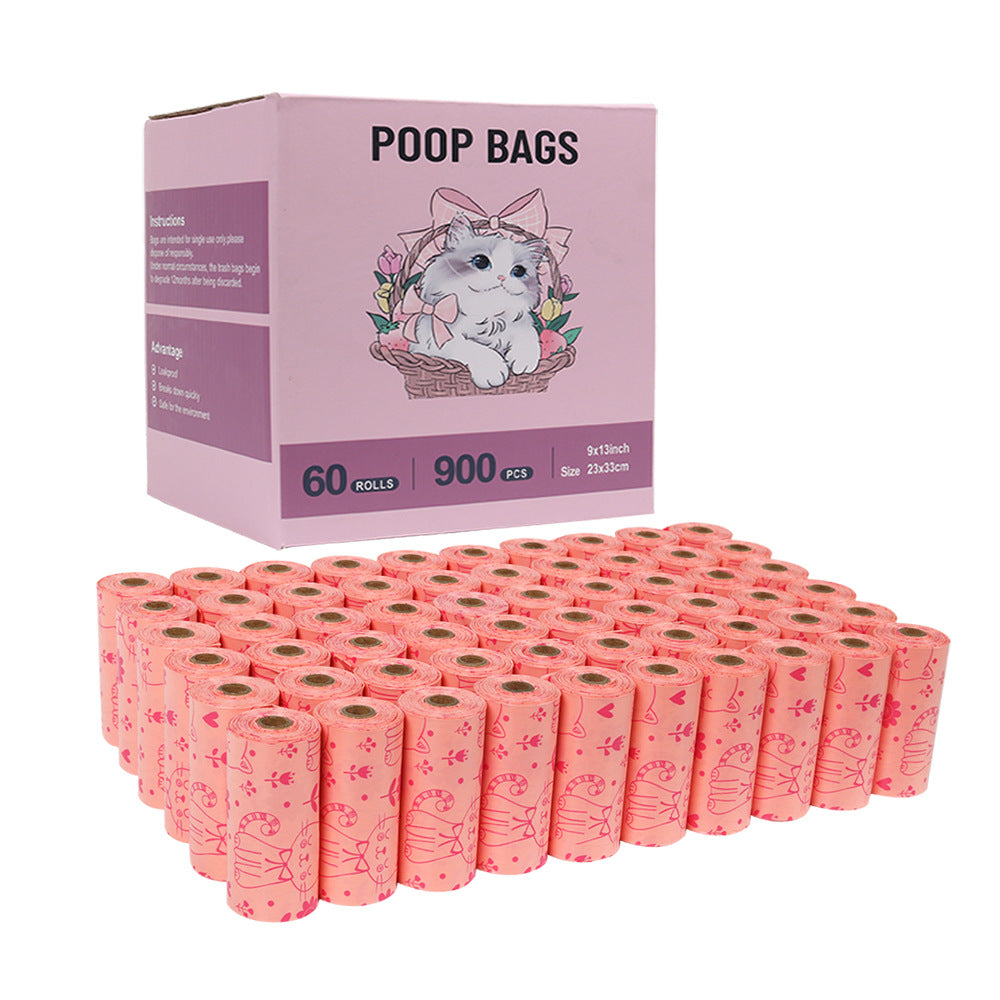 60 Rolls of Biodegradable Dog Poop Bags (Lemon Scented)