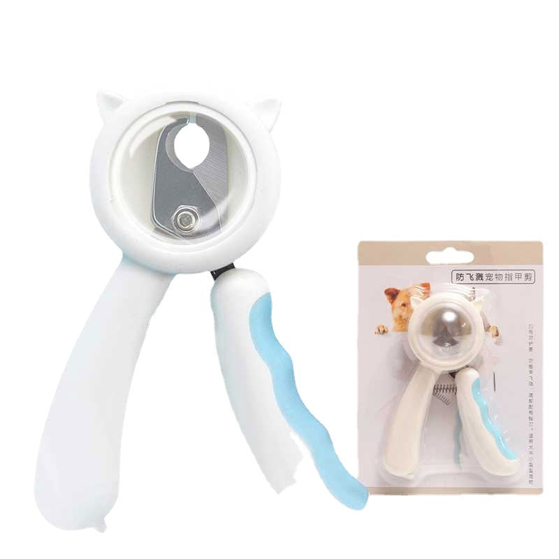 Stainless Steel Pet Nail Clipper (Splash-Proof)