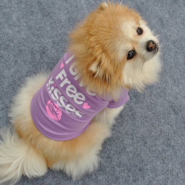 Cute Cotton Short-Sleeve T-Shirt for Dogs