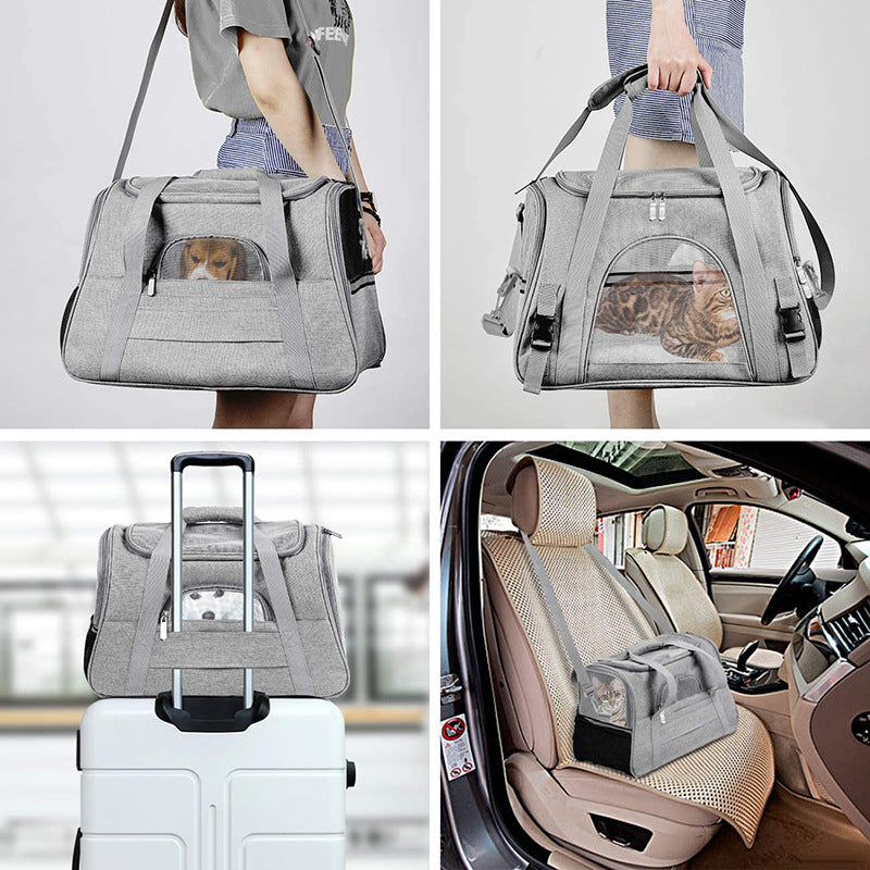 Portable Breathable Pet Bag (Backpack & Crossbody)