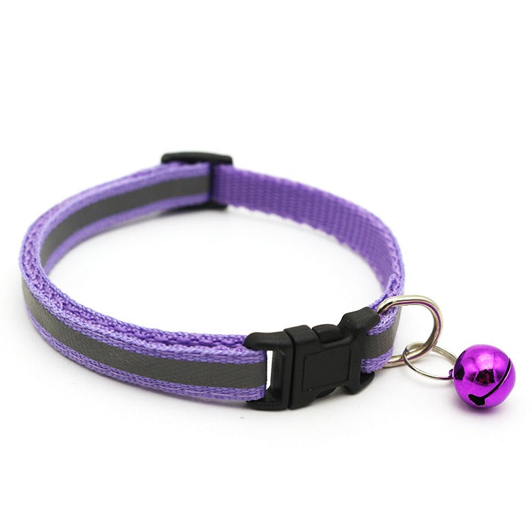 Reflective Pet Collar with Bell