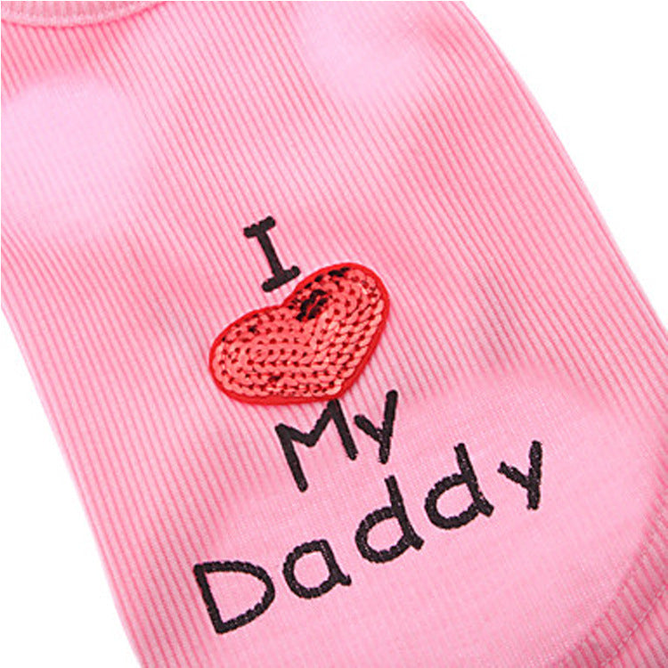 "I Love My Daddy" Pet T-Shirt