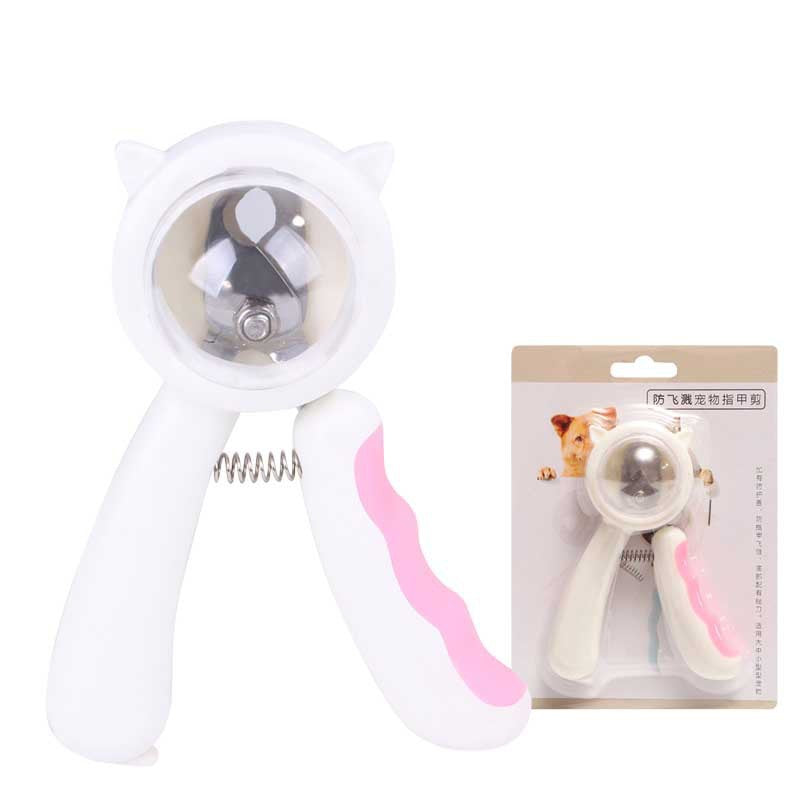 Stainless Steel Pet Nail Clipper (Splash-Proof)