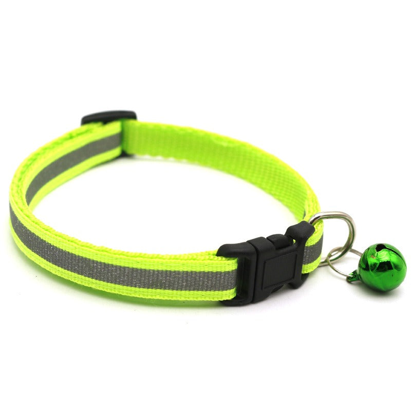 Reflective Pet Collar with Bell
