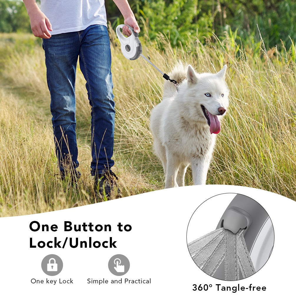 Reflective Retractable Dog Leash (Tangle-Free)