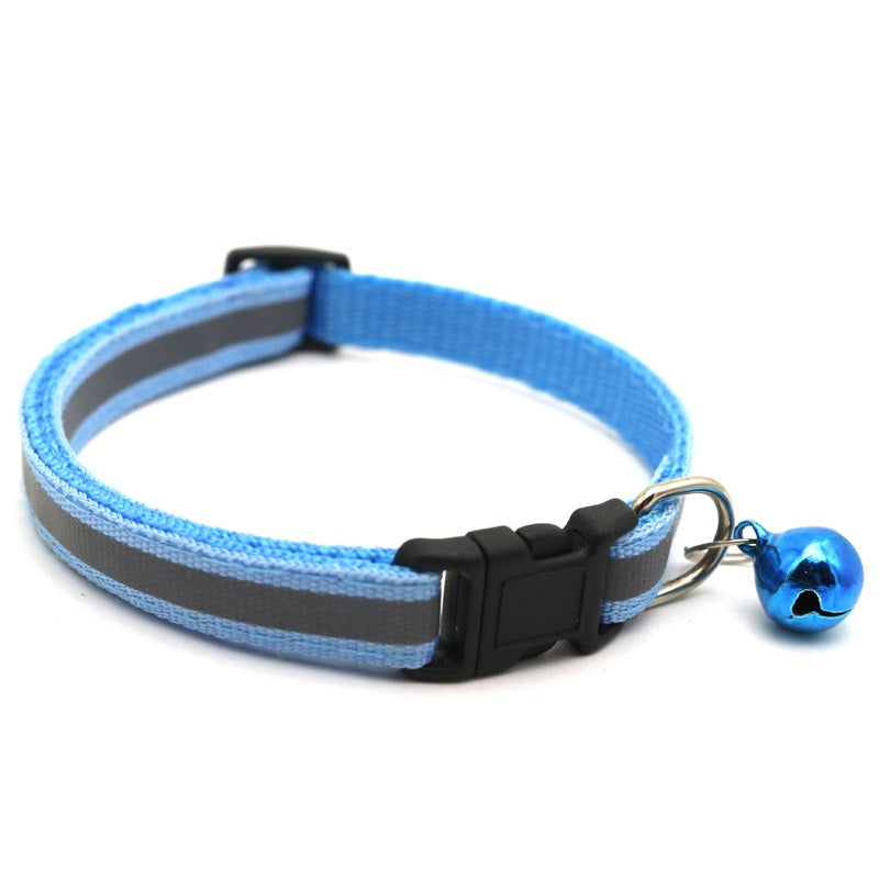 Reflective Pet Collar with Bell