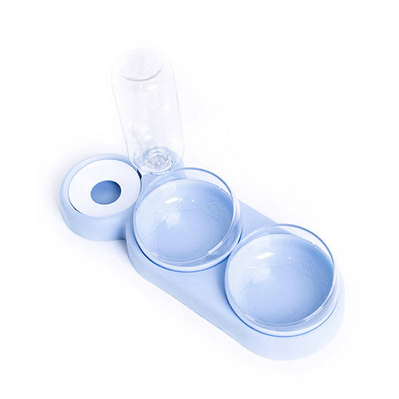 双宠物碗带自动饮水器