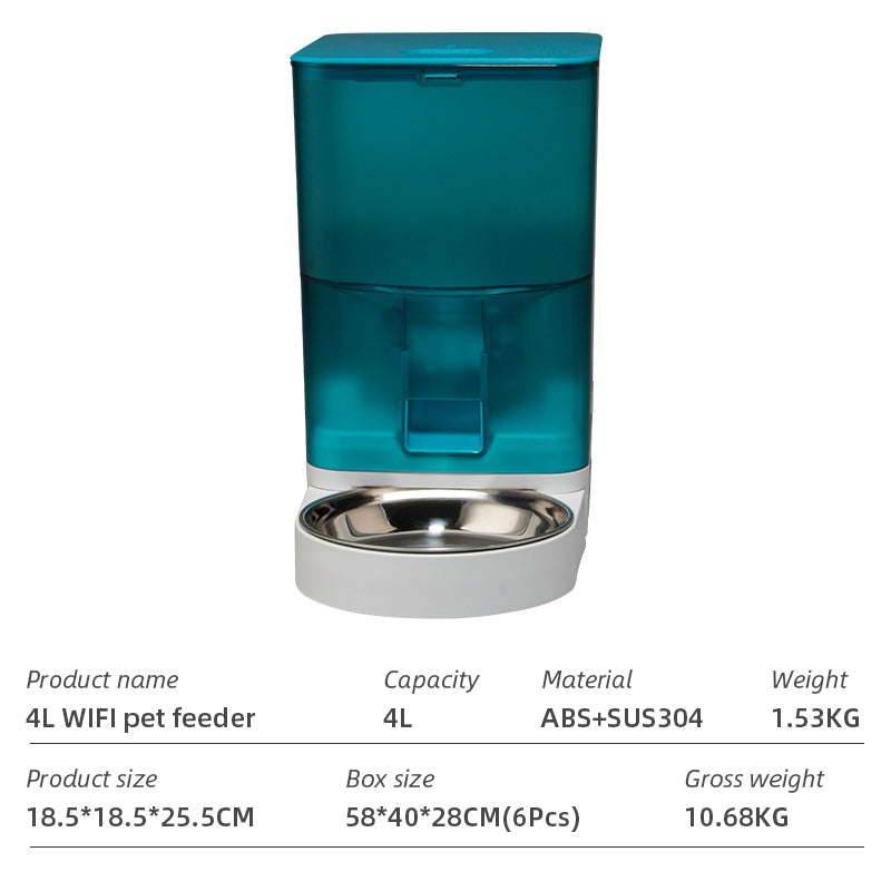 WiFi Smart Automatic Pet Feeder with App Control