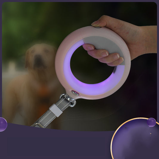 LED Retractable Dog Leash for Medium & Large Dogs