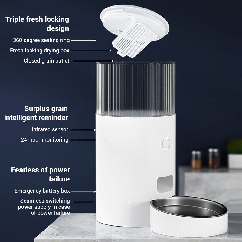 Smart Automatic Pet Feeder with Timer & Portion Control