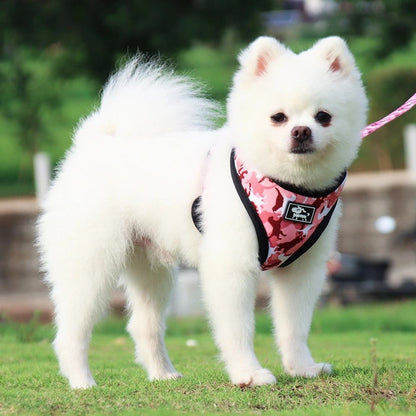 Camouflage Dog Harness & Leash Set