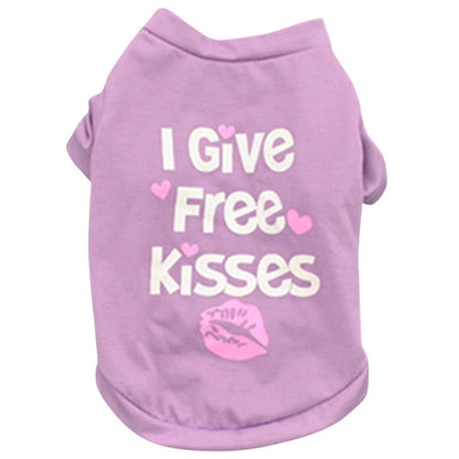 Cute Cotton Short-Sleeve T-Shirt for Dogs