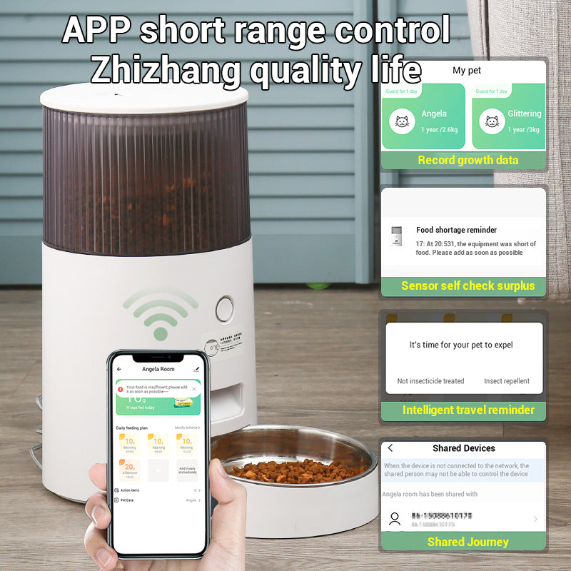 Smart Automatic Pet Feeder with Timer & Portion Control