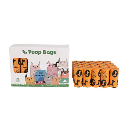 Orange & Green Biodegradable Dog Poop Bags