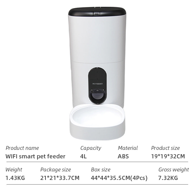 WiFi Smart Automatic Pet Feeder with App Control