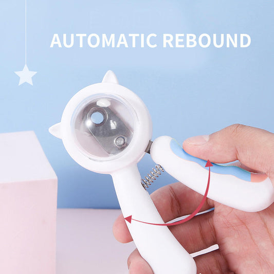 Stainless Steel Pet Nail Clipper (Splash-Proof)