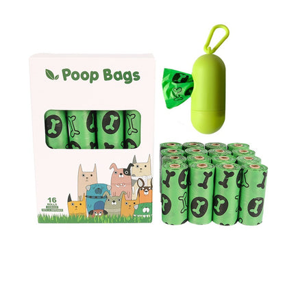 Orange & Green Biodegradable Dog Poop Bags