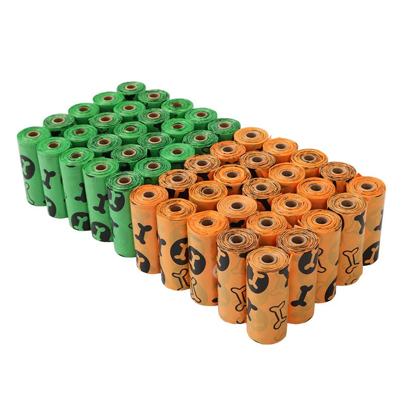 Orange & Green Biodegradable Dog Poop Bags
