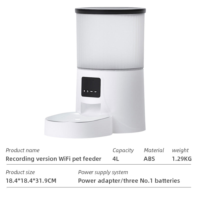 WiFi Smart Automatic Pet Feeder with App Control