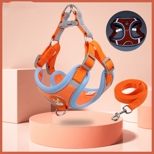 Reflective Dog Harness & Leash Set
