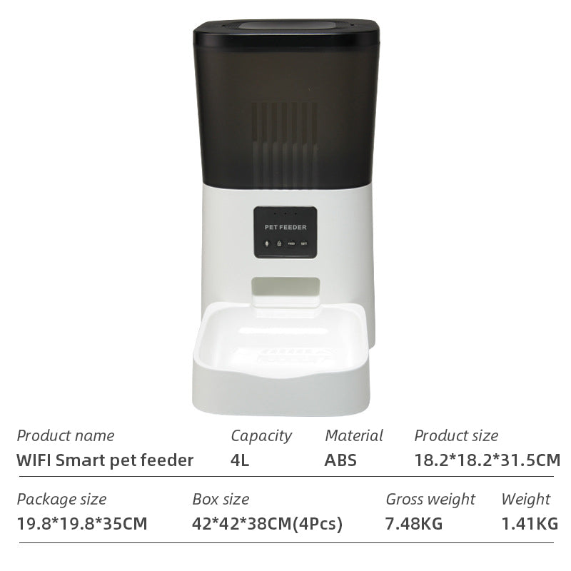 WiFi Smart Automatic Pet Feeder with App Control