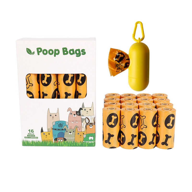 Orange & Green Biodegradable Dog Poop Bags
