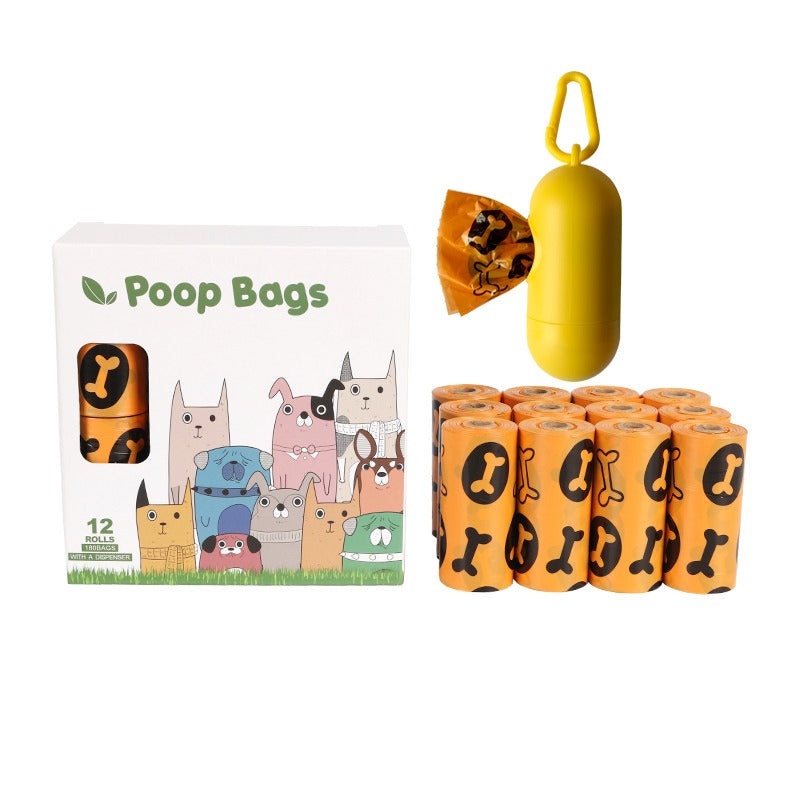 Orange & Green Biodegradable Dog Poop Bags